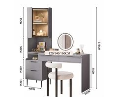Tủ Trang Điểm Có Gương Gỗ Cao Cấp AMIZ-019