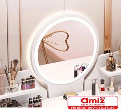 Bàn Phấn Đèn Led Gỗ MDF Cao Cấp AMIZ-020