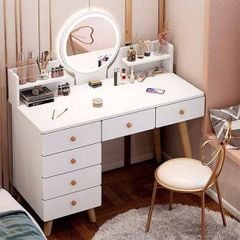 Bàn Phấn Đèn Led Gỗ MDF Cao Cấp AMIZ-020