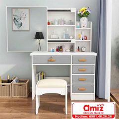 Bàn Phấn Gỗ Ép Đẹp Trang Nhã AMIZ-021