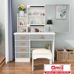 Bàn Phấn Gỗ Ép Đẹp Trang Nhã AMIZ-021