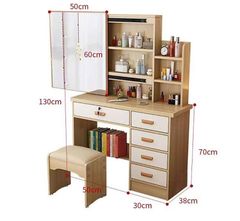 Bàn Phấn Gỗ Ép Đẹp Trang Nhã AMIZ-021