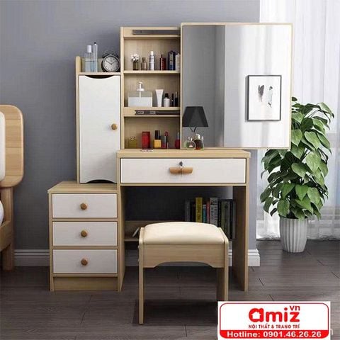 Bàn Phấn Gỗ Ép Đẹp Trang Nhã AMIZ-021