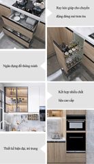 Mẫu tủ bếp gỗ đa chức năng AMIZ-001