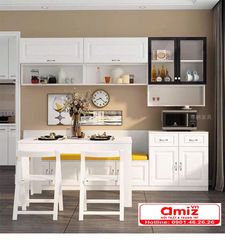 Tủ bếp đẹp hiện đại gỗ công nghiệp AMIZ-003