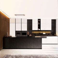 Hệ tủ bếp gia đình thiết kế song song AMIZ-004