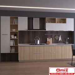 Mẫu tủ bếp cao cấp thiết kế tối giản AMIZ-011