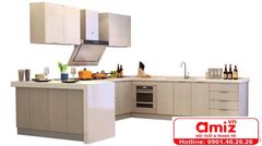 Tủ bếp bằng gỗ thiết kế hiện đại AMIZ-012