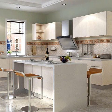 Tủ bếp bằng gỗ thiết kế hiện đại AMIZ-012