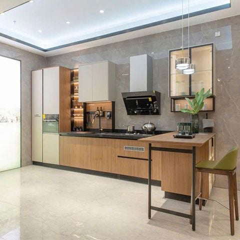 Tủ bếp module gia đình sang trọng AMIZ-016