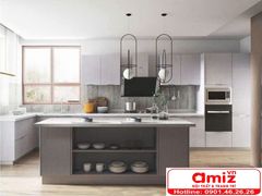 Tủ bếp bằng gỗ cao cấp AMIZ-017