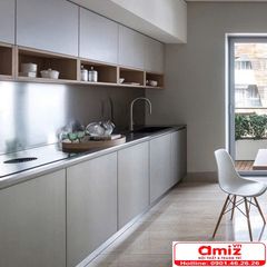 Mẫu tủ bếp đa năng hình chữ I AMIZ-019