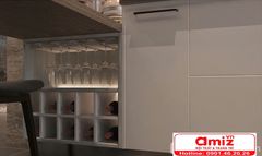 Hệ tủ bếp đa năng bằng gỗ cao cấp AMIZ-020