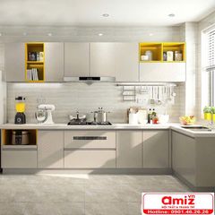 Tủ bếp cao cấp kiểu dáng đa dạng AMIZ-028