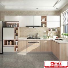 Tủ bếp cao cấp kiểu dáng đa dạng AMIZ-028