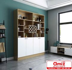 Tủ rượu gỗ công nghiệp MDF phong cách hiện đại AMIZ-002