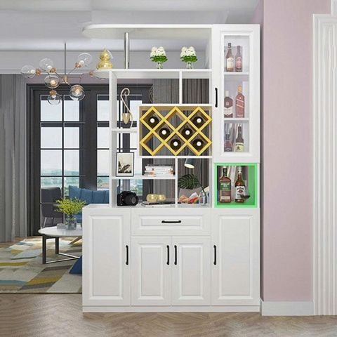 Tủ rượu phòng khách gỗ công nghiệp kích thước lớn AMIZ-003