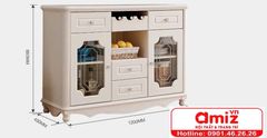 Tủ rượu gỗ công nghiệp thiết kế đẹp hiện đại AMIZ-004