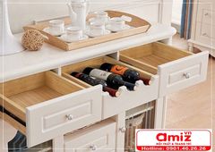 Tủ rượu gỗ công nghiệp thiết kế đẹp hiện đại AMIZ-004