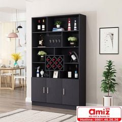 Tủ rượu bằng gỗ gia đình thiết kế đẹp AMIZ-005