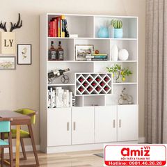 Tủ rượu bằng gỗ gia đình thiết kế đẹp AMIZ-005