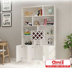 Tủ rượu bằng gỗ gia đình thiết kế đẹp AMIZ-005