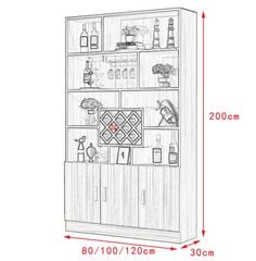 Tủ rượu bằng gỗ gia đình thiết kế đẹp AMIZ-005