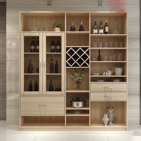 Tủ rượu gỗ công nghiệp thiết kế tiện dụng AMIZ-006