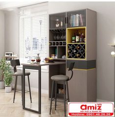 Tủ rượu đa năng thiết kế sang trọng AMIZ-010