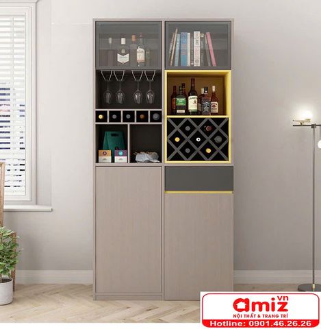 Tủ rượu đa năng thiết kế sang trọng AMIZ-010