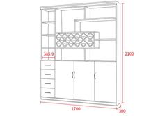 Tủ để rượu hiện đại cho gia đình AMIZ-011