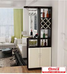 Tủ rượu gỗ công nghiệp nhỏ gọn tiện dụng AMIZ-015