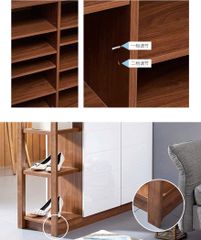 Tủ rượu trưng bày gỗ sang trọng đa năng AMIZ-016