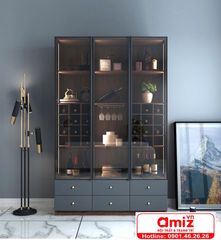 Tủ rượu gỗ MDF kiểu dáng nhỏ gọn AMIZ-017