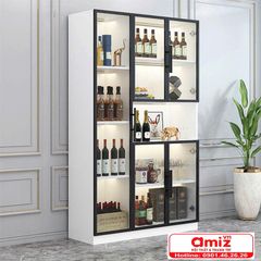 Tủ rượu cánh kính thiết kế sang trọng AMIZ-018