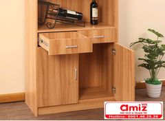 Tủ rượu gỗ công nghiệp thiết kế nhỏ gọn AMIZ-023