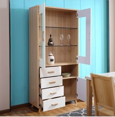 Tủ rượu gia đình thanh lịch, trang trí phòng khách AMIZ-024