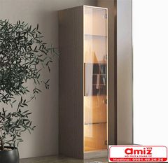 Tủ rượu bằng gỗ kết hợp kính sang trọng AMZI-025
