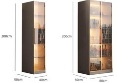 Tủ rượu bằng gỗ kết hợp kính sang trọng AMZI-025