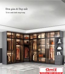 Tủ quần áo hiện đại thiết kế tối giản AMIZ-001