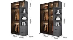 Tủ quần áo hiện đại thiết kế tối giản AMIZ-001