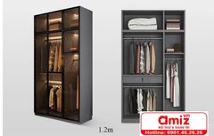 Tủ quần áo hiện đại thiết kế tối giản AMIZ-001