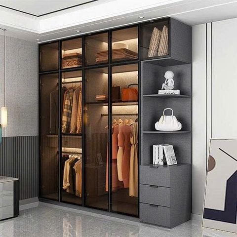 Tủ quần áo hiện đại thiết kế tối giản AMIZ-001