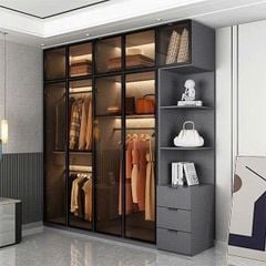 Tủ quần áo hiện đại thiết kế tối giản AMIZ-001