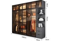 Tủ quần áo hiện đại thiết kế tối giản AMIZ-001