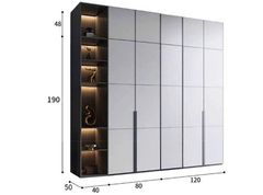 Tủ quần áo thiết kế tối giản hiện đại AMIZ-003