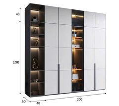 Tủ quần áo thiết kế tối giản hiện đại AMIZ-003
