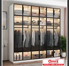 Tủ áo cánh kính đẹp thời trang AMZI-004