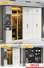 Tủ đựng quần áo phong cách tối giản AMIZ-005