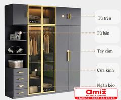 Tủ đựng quần áo phong cách tối giản AMIZ-005